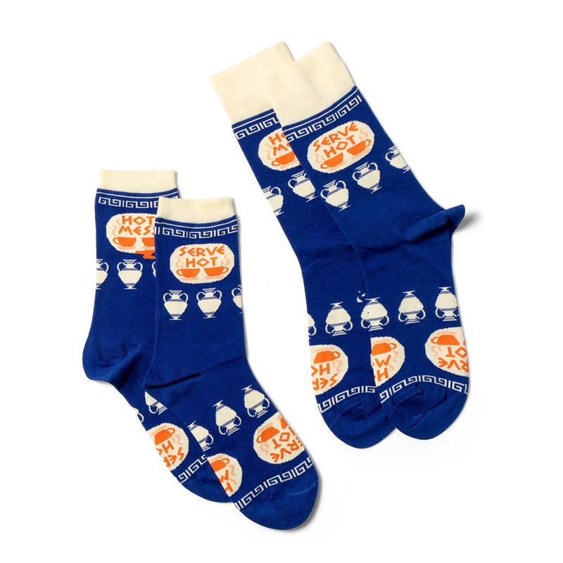 Yellow Owl Workshop -  Hot Mess Crew Socks | NY Coffee Cup Socks
