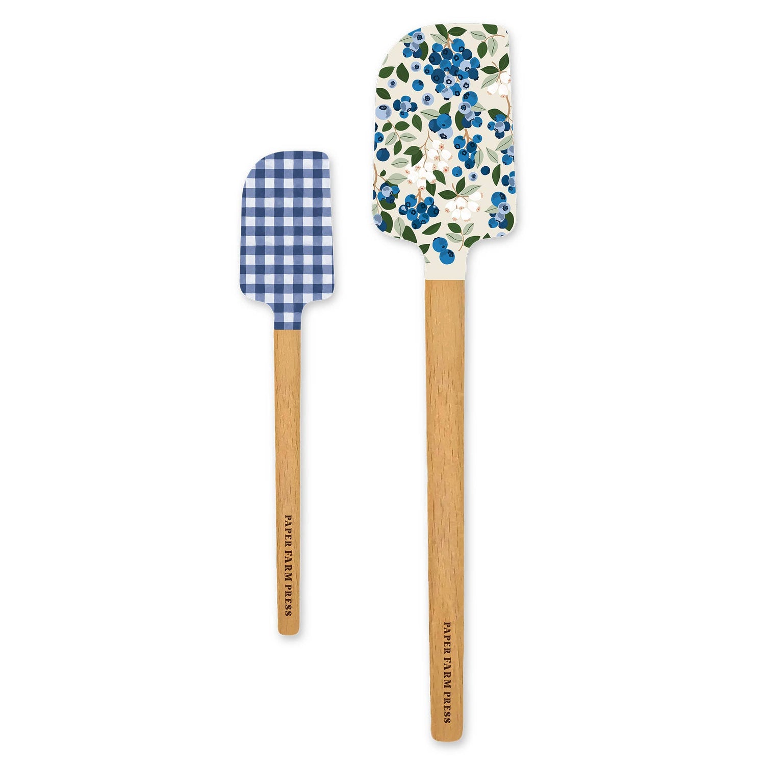 Paper Farm Press - Blueberry Field Silicone Kitchen Spatulas - Set of 2
