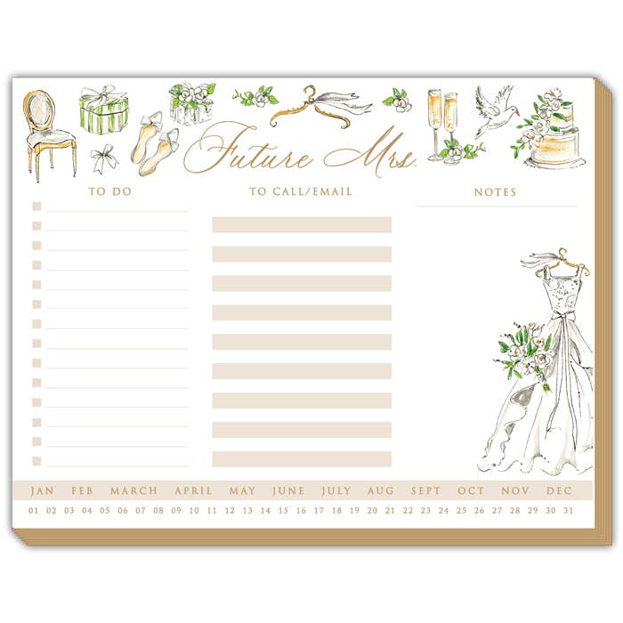 Future Mrs. Bridal Icons Luxe Planner - Jennie Dots