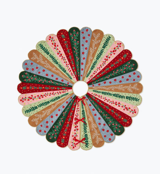 Rifle Paper Co. - Holly Jolly Embroidered Tree Skirt