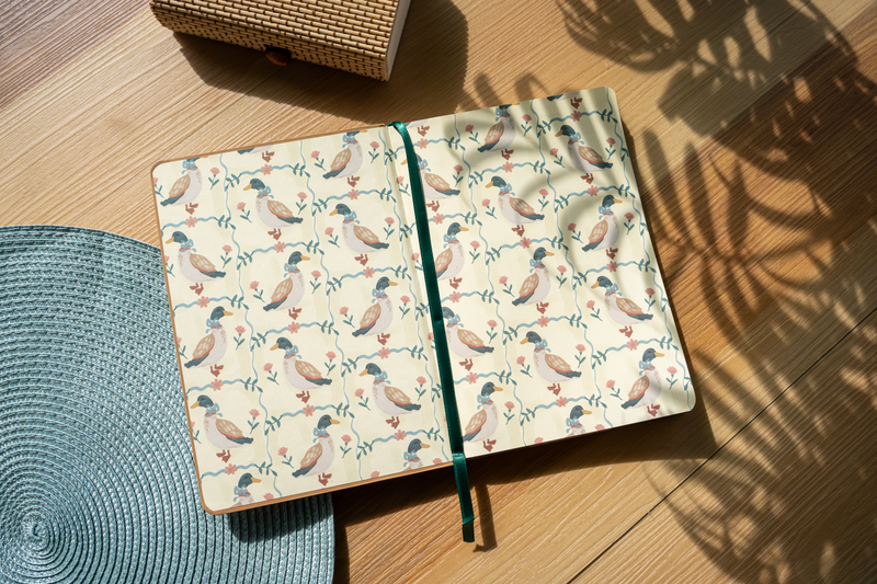 Denik - Ducky Hardbound Embroidered Notebook