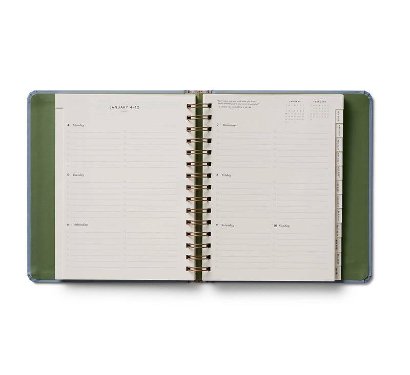 Rifle Paper Co. - 2027 Paisley 17-Month Academic Covered Spiral Planner