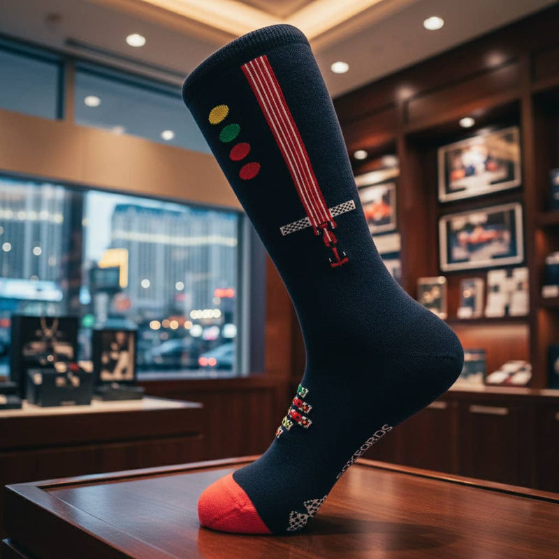 Soxfords - "Slipstream" - F1 Racing Themed Fine Men's Socks