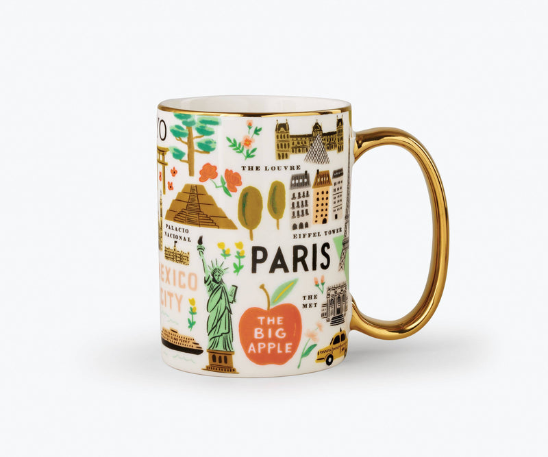 Rifle Paper Co. - Bon Voyage Porcelain Mug - Jennie Dots 
