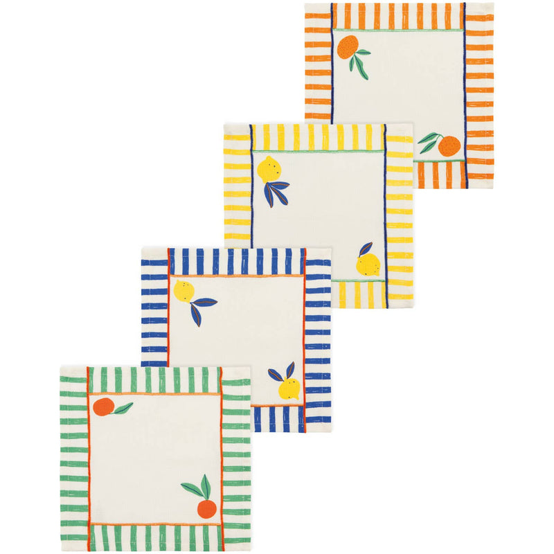 Danica Jubilee - Citrus Burst Cocktail Napkins Set of 4 Assorted