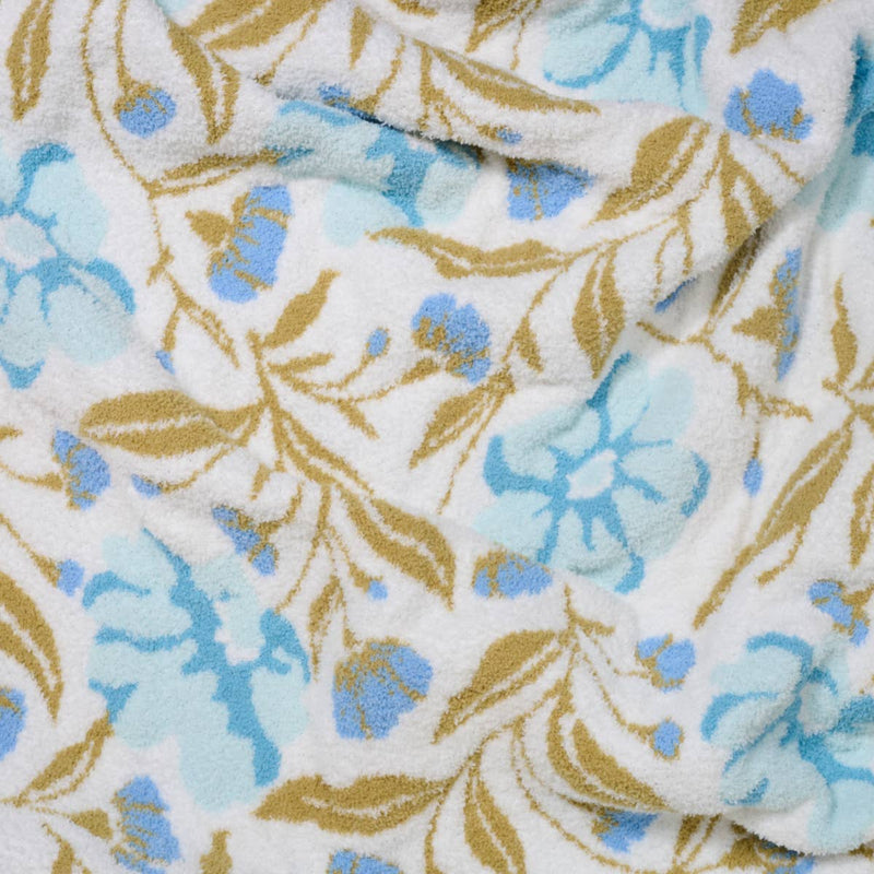 The Darling Effect - Cozy Dreams Luxe Blanket–Poppin' Petals Aqua