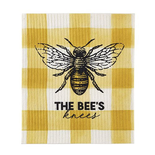 Bee's Knees Organic Dishcloth | Kitchen Hand Tea Dishtowel | 7.75" x