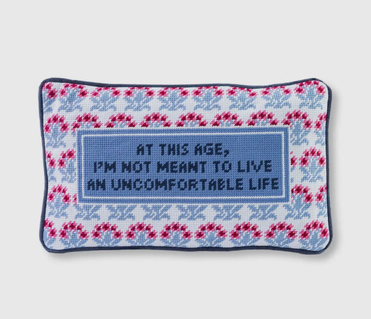 Furbish Studio - Uncomfortable Life Needlepoint Pillow