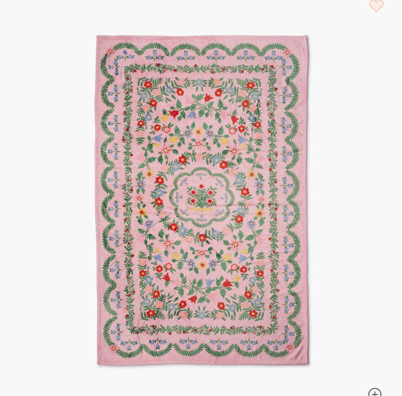 Rifle Paper Co. - Rosette Fleece Blanket