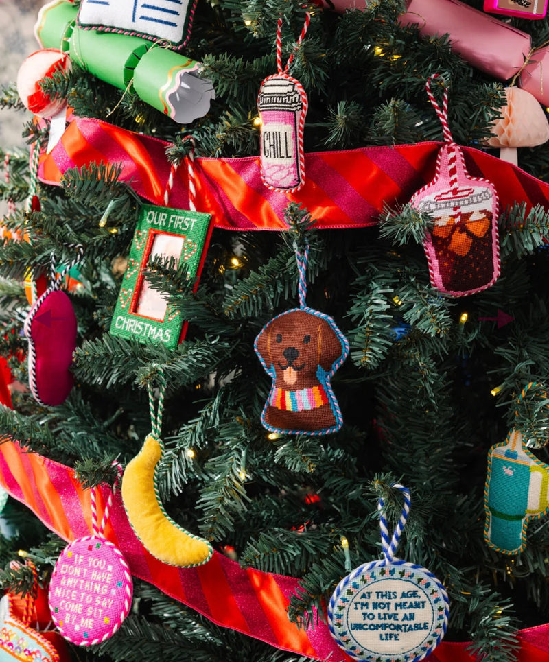 Furbish Studio - Needlepoint Ornament - Uncomfortable Life