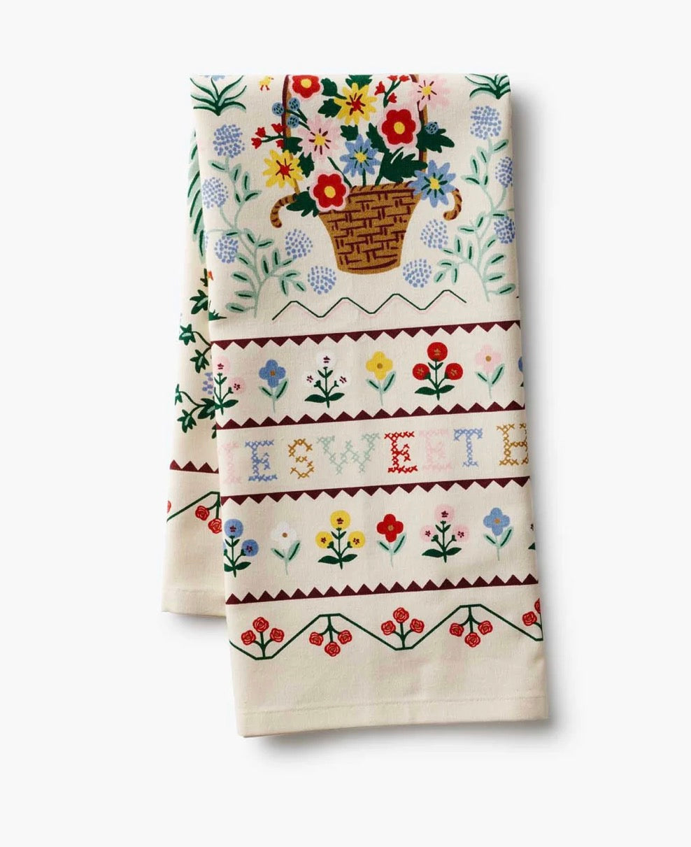 Rifle Paper Co. - Home Sweet Home Tea Towel