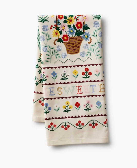Rifle Paper Co. - Home Sweet Home Tea Towel