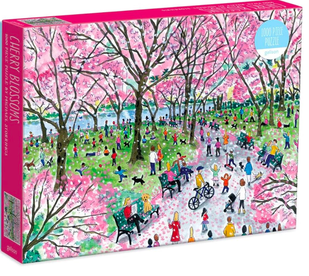 The Michael Storrings Cherry Blossoms 1000-piece jigsaw puzzle from Galison