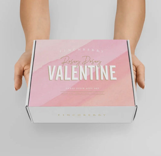 Finchberry Rosey Posey Valentine Gift Set – 3-Piece Bath & Body Collection