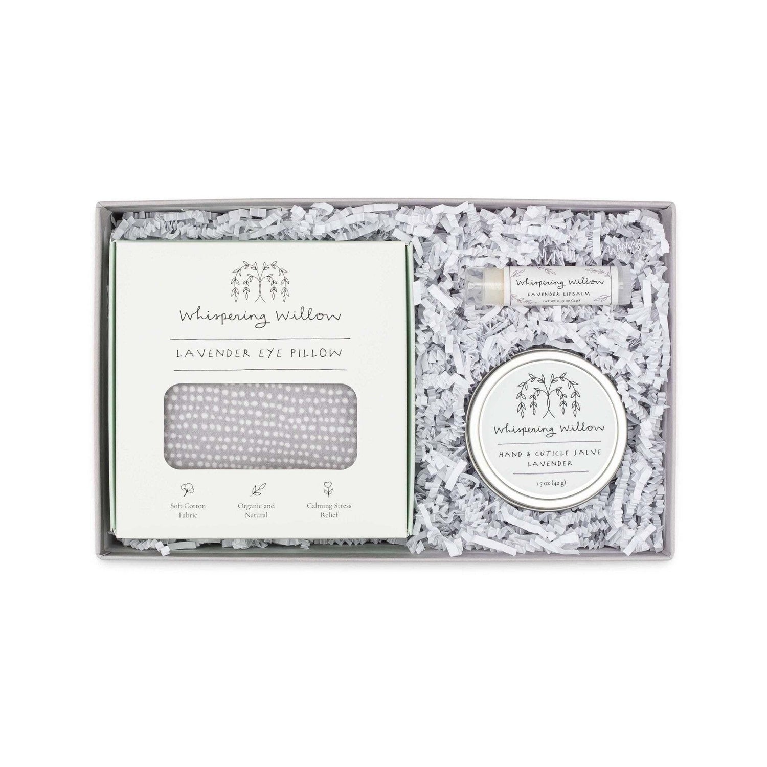 Serenity Gift Box – Eucalyptus & Mint Eye Pillow & Balm - Jennie Dots