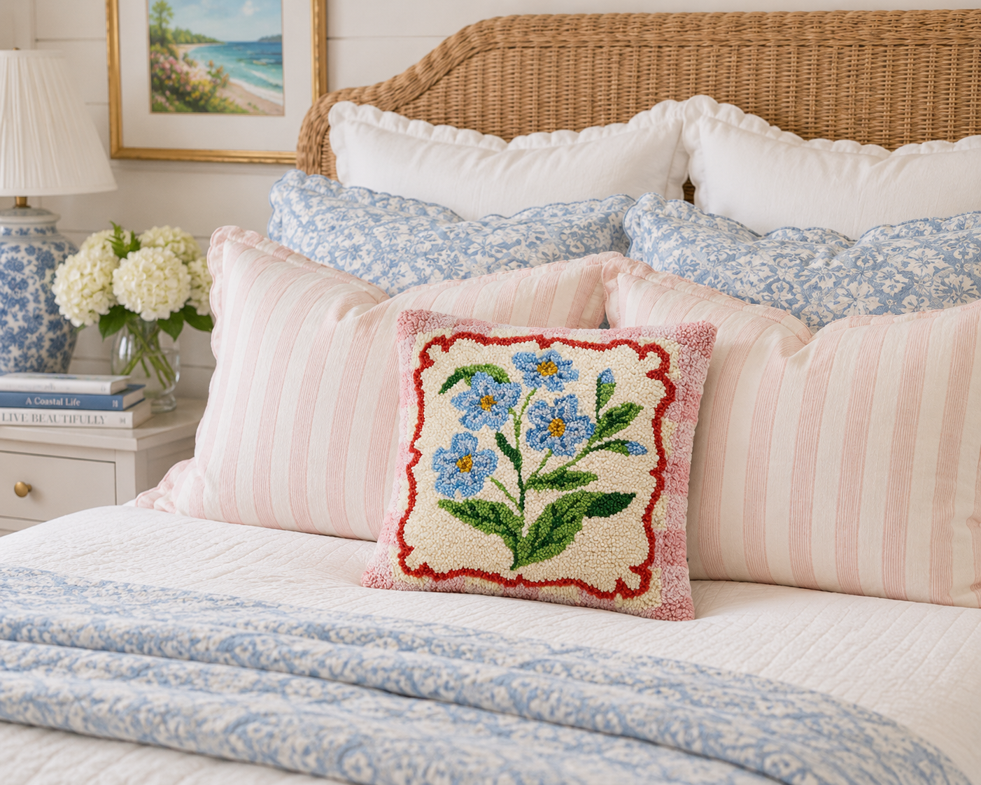 Touch-Me-Not Frame Hook Pillow
