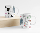 90’s Illustrated Mug by Jennifer Vallez
