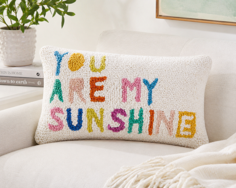 Peking Handicraft - You Are My Sunshine Hook Pillow - Ampersand