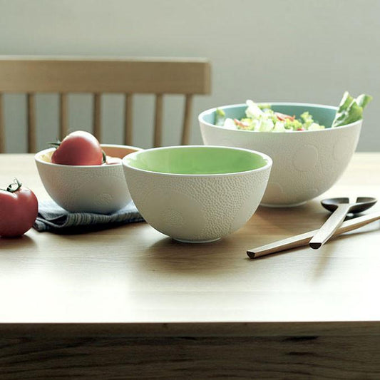 Nesting textured bowls - set of 3