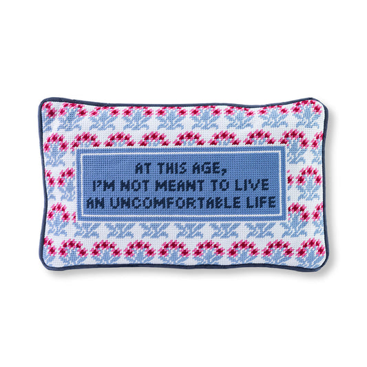 Uncomfortable Needlepoint Pillow - Jennie Dots 
