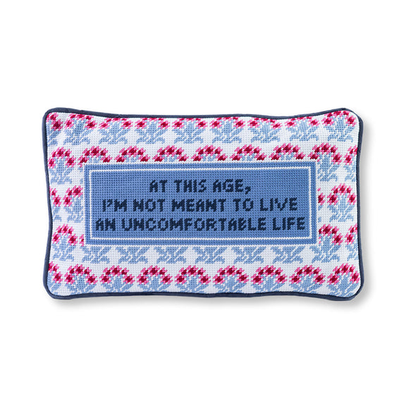 Uncomfortable Needlepoint Pillow - Jennie Dots 