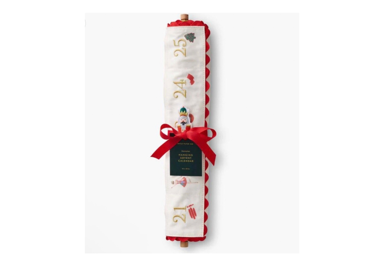 Rifle Paper Co. - Nutcracker Embroidered Hanging Advent Calendar