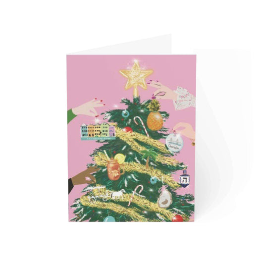 A VERY MERRY CHRISTMAS - Note Card (Set of 3) - Jennie Dots