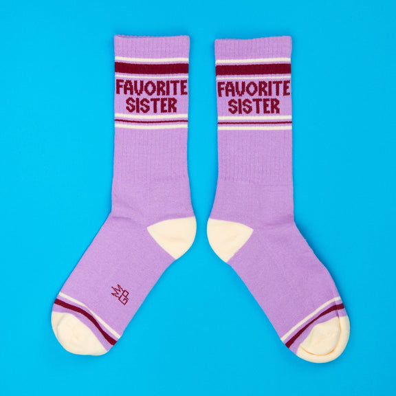 Gumball Poodle - Favorite Sister Gym Crew Socks - Jennie Dots 
