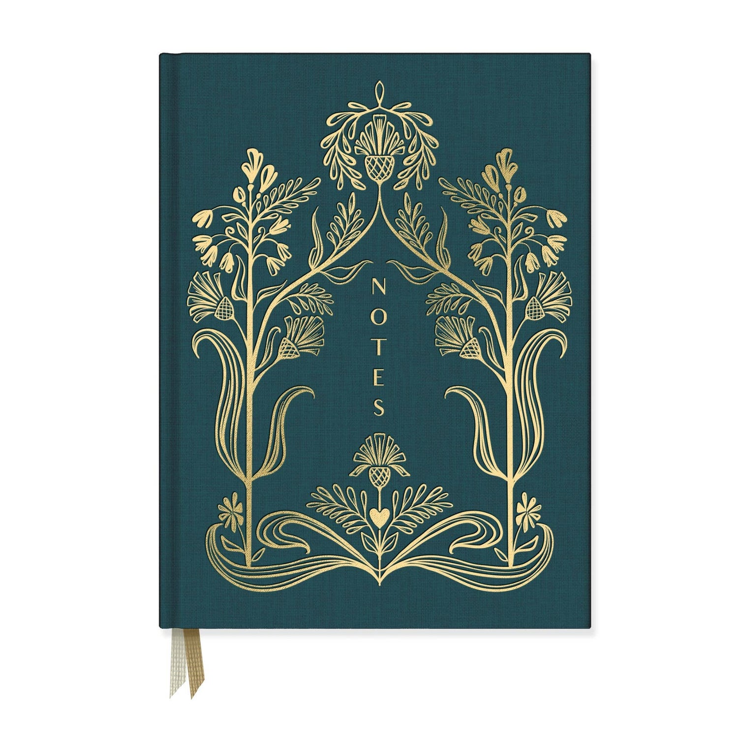 Good Juju Ink - Golden Thistle Bookcloth Hardcover Notebook - Jennie Dots