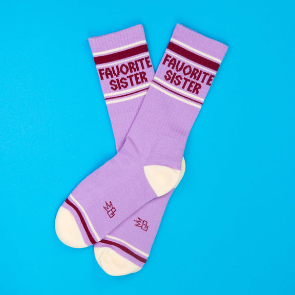 Gumball Poodle - Favorite Sister Gym Crew Socks - Jennie Dots 