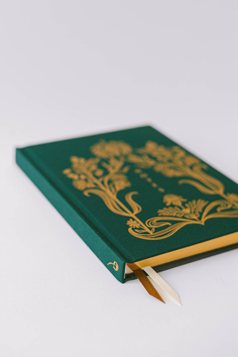 Good Juju Ink - Golden Thistle Bookcloth Hardcover Notebook - Jennie Dots