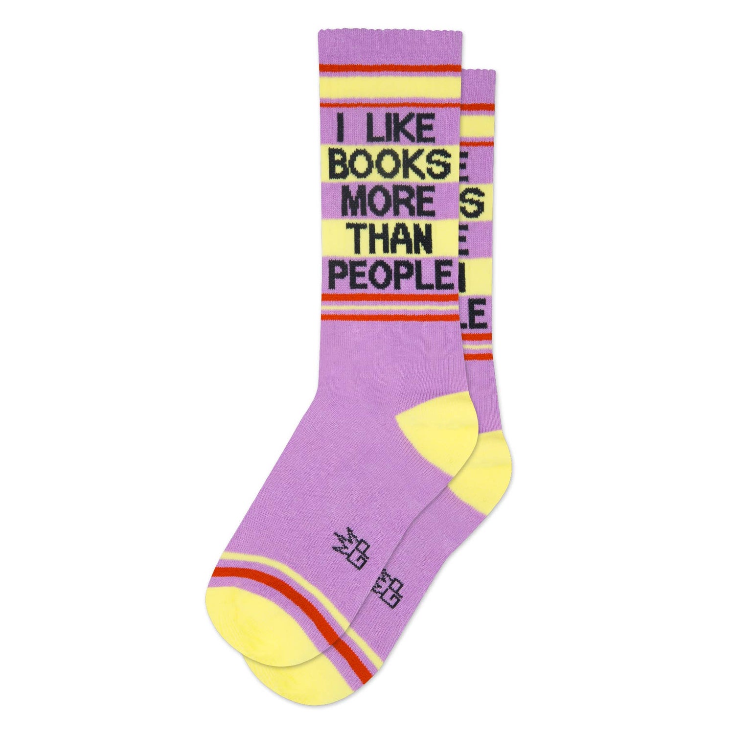 Gumball Poodle - I Like Books More Than People Gym Crew Socks