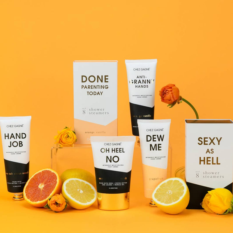 Chez Gagné - Anti-Granny Hands - Hand Cream, Funny Gift, Orange Vanilla