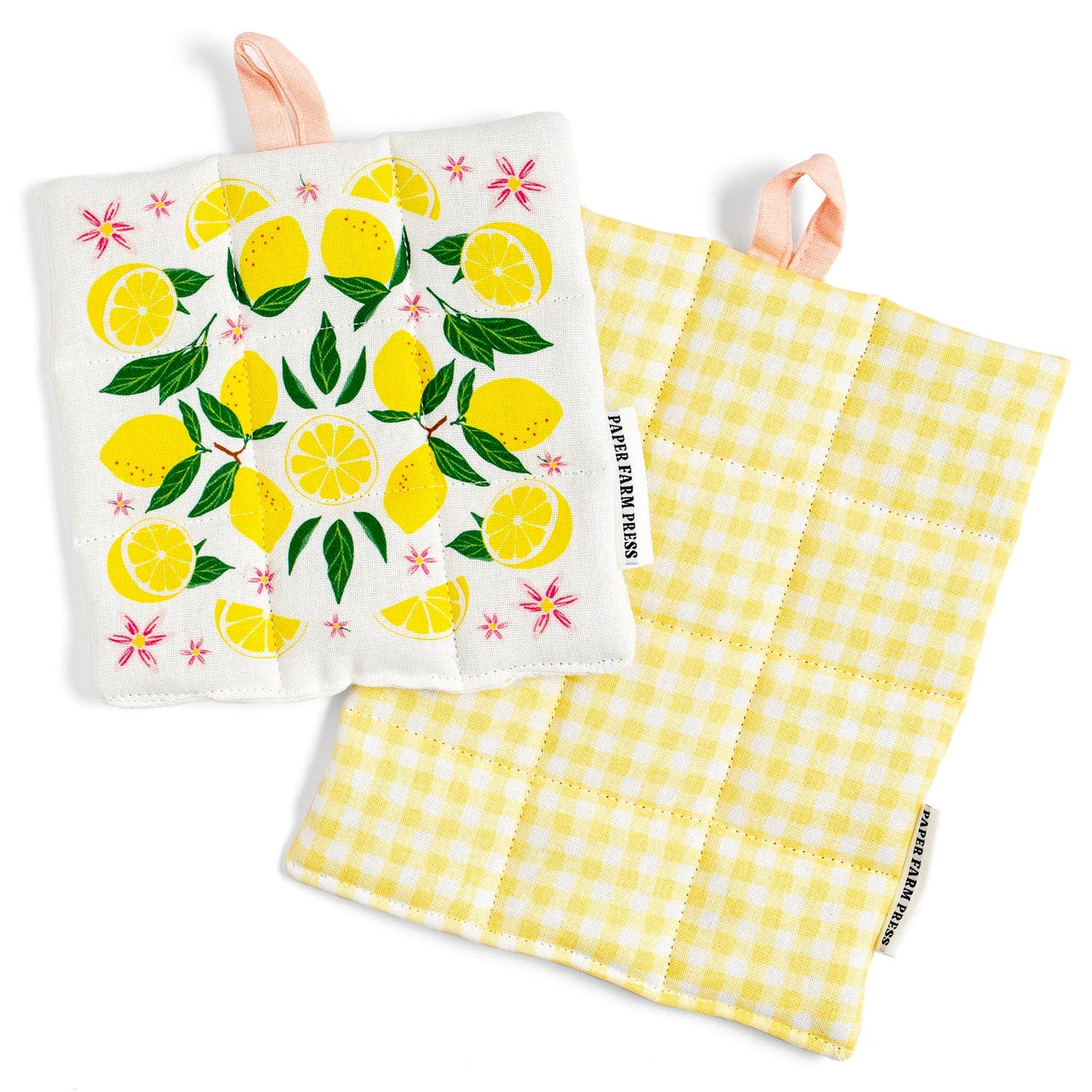 Paper Farm Press - Lemon Grove Pot Holder Set