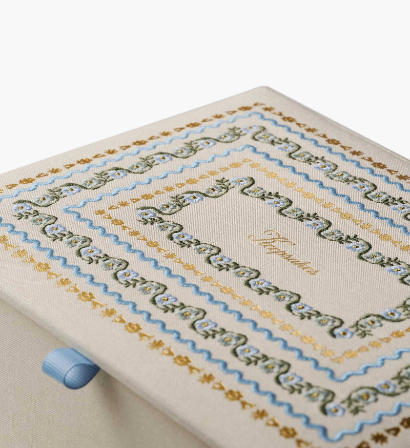 Rifle Paper Co. - Delphine Large Embroidered Keepsake Box