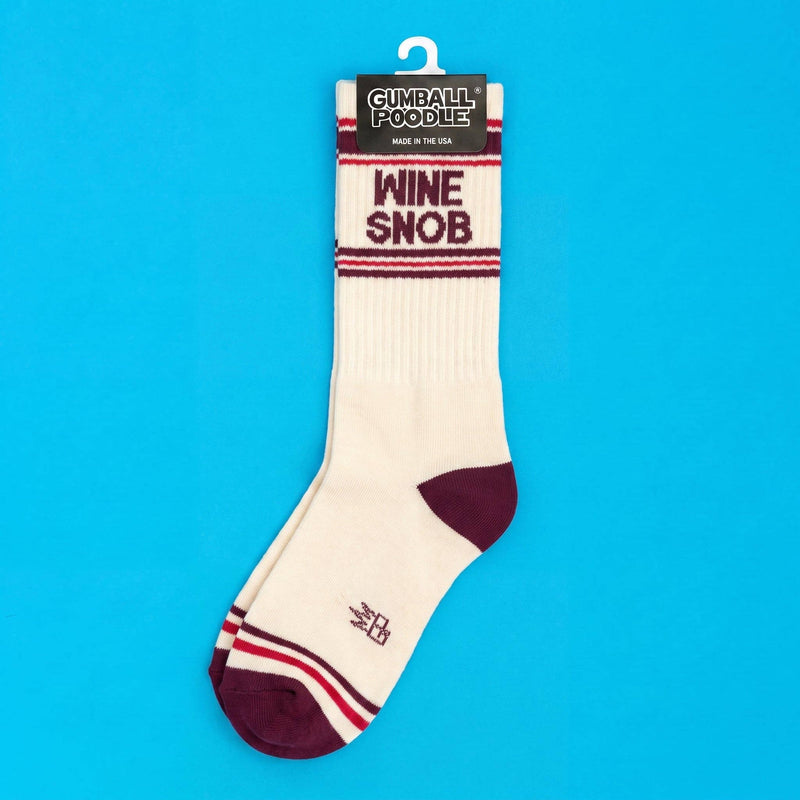 Gumball Poodle - Wine Snob Gym Crew Socks