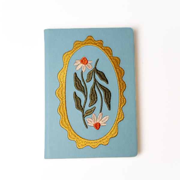 Denik - Daisy Frame Hardbound Embroidered Notebook
