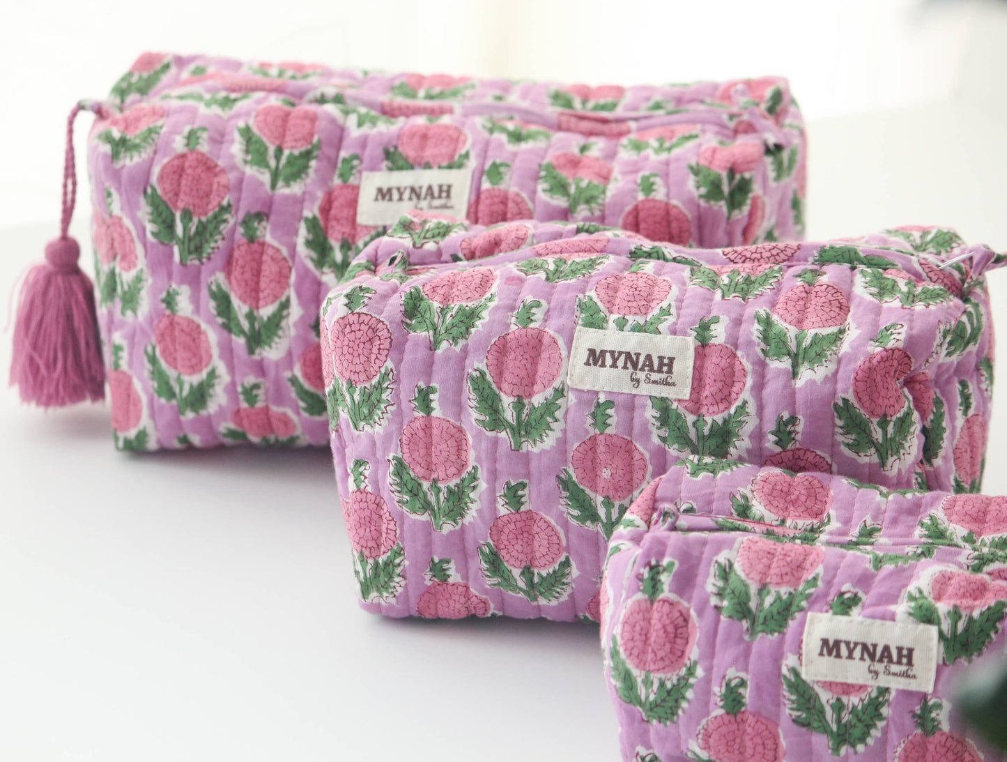 Berrysmoothie floral travel & Makeup Bag