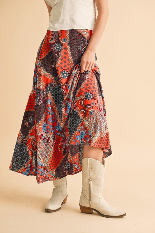 Aemi & Co. Bradyn Print Skirt - Jennie Dots