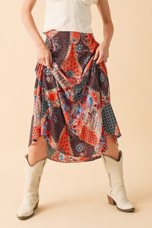Aemi & Co. Bradyn Print Skirt - Jennie Dots