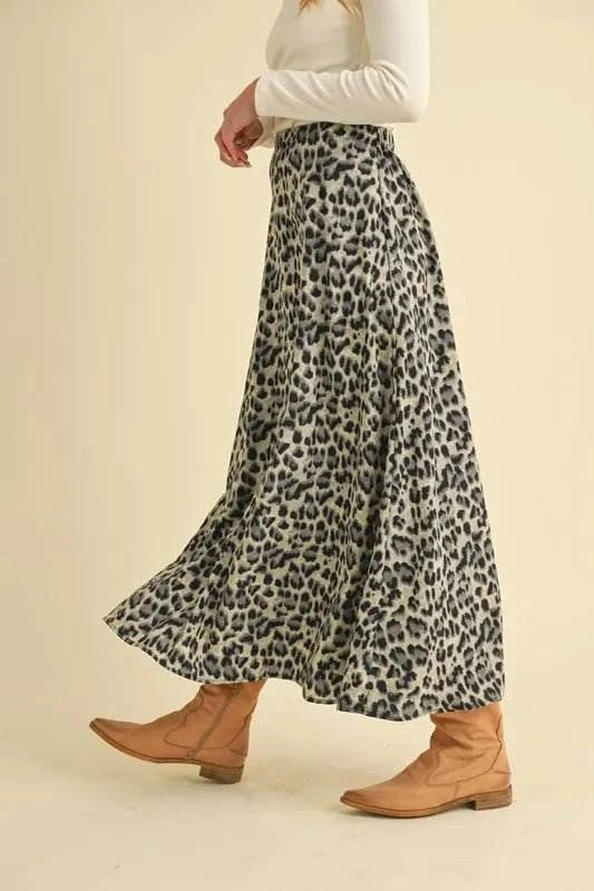 Aemi+Co Leopard Midi Skirt - Jennie Dots