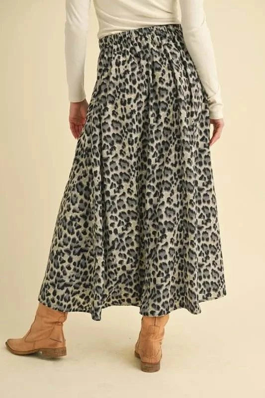 Aemi+Co Leopard Midi Skirt - Jennie Dots