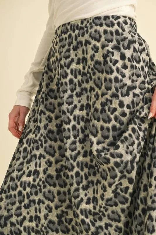 Aemi+Co Leopard Midi Skirt - Jennie Dots