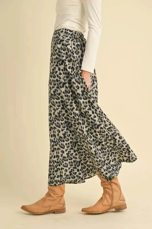 Aemi+Co Leopard Midi Skirt - Jennie Dots