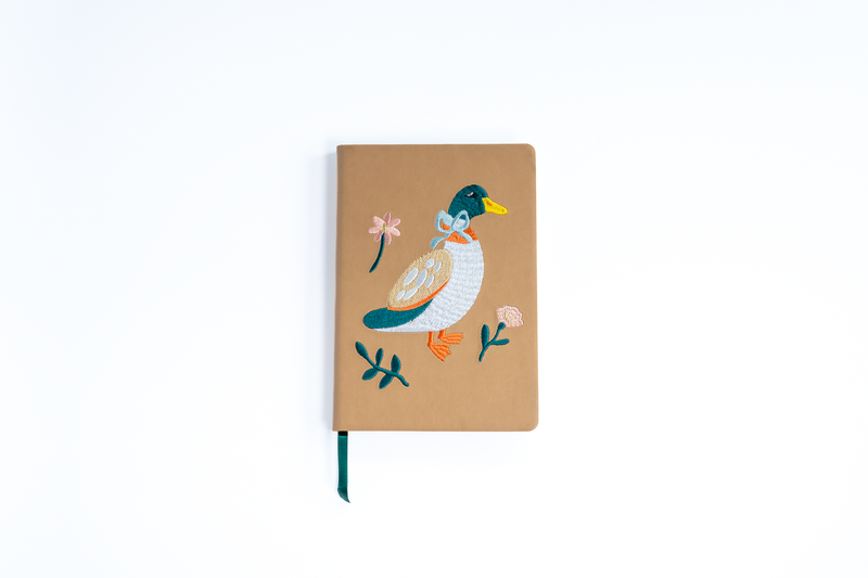 Denik - Ducky Hardbound Embroidered Notebook