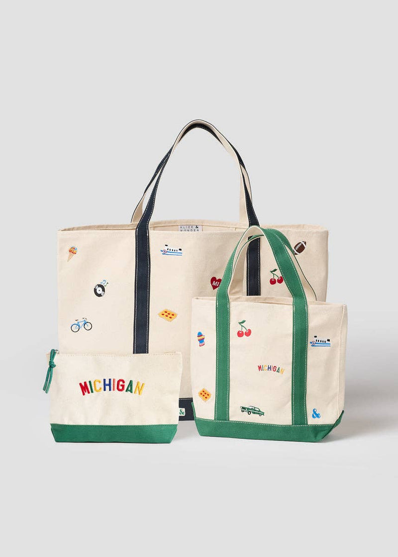 Alice & Wonder - Michigan Icons Pouch