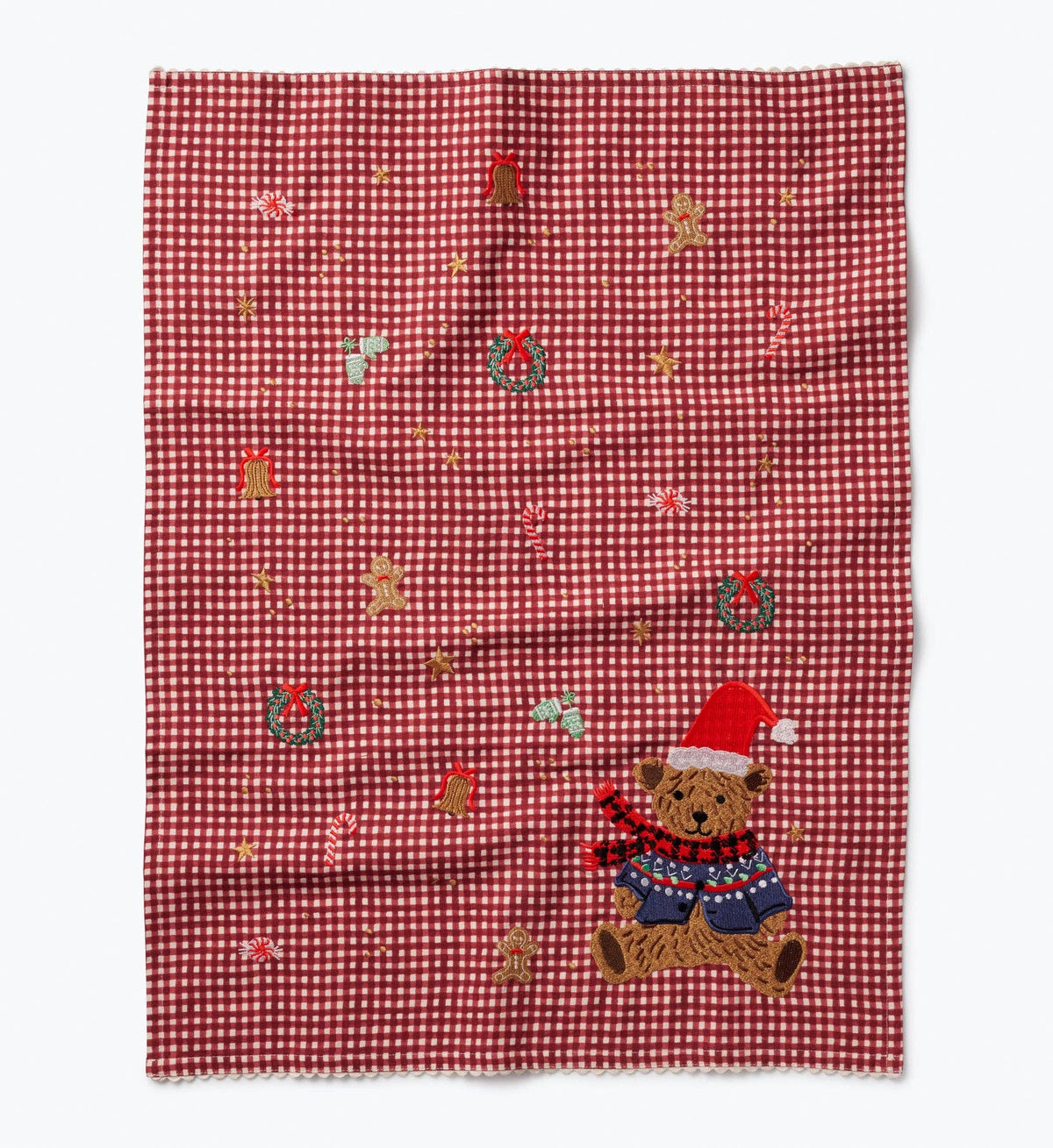 Rifle Paper Co. - Beary Christmas Embroidered Tea Towel