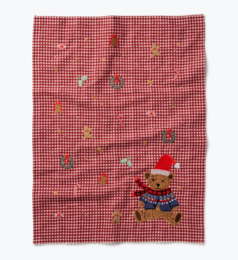 Rifle Paper Co. - Beary Christmas Embroidered Tea Towel