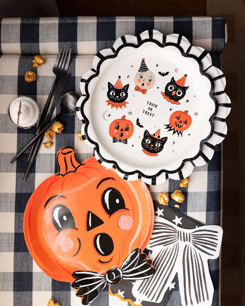 My Mind’s Eye - Halloween Sketchy Stripes 11" Plate