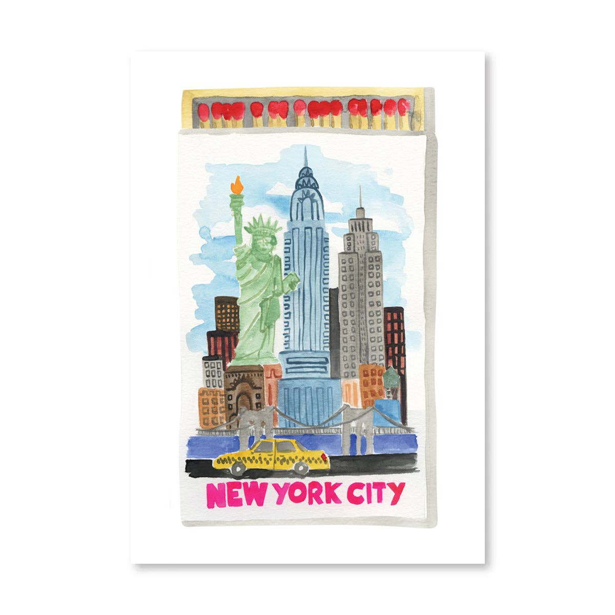 Furbish Studio - New York City Matchbook Art Print